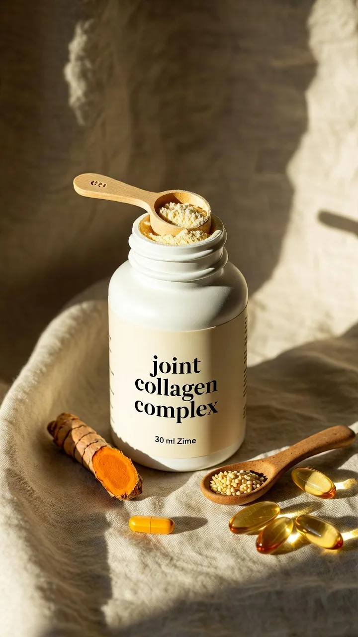 Suplemento de colágeno articular con glucosamina y boswellia para articulaciones