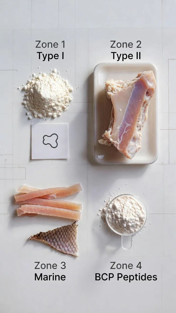 Tipos de colágeno articular: tipo I, tipo II, hidrolizado y sus diferencias