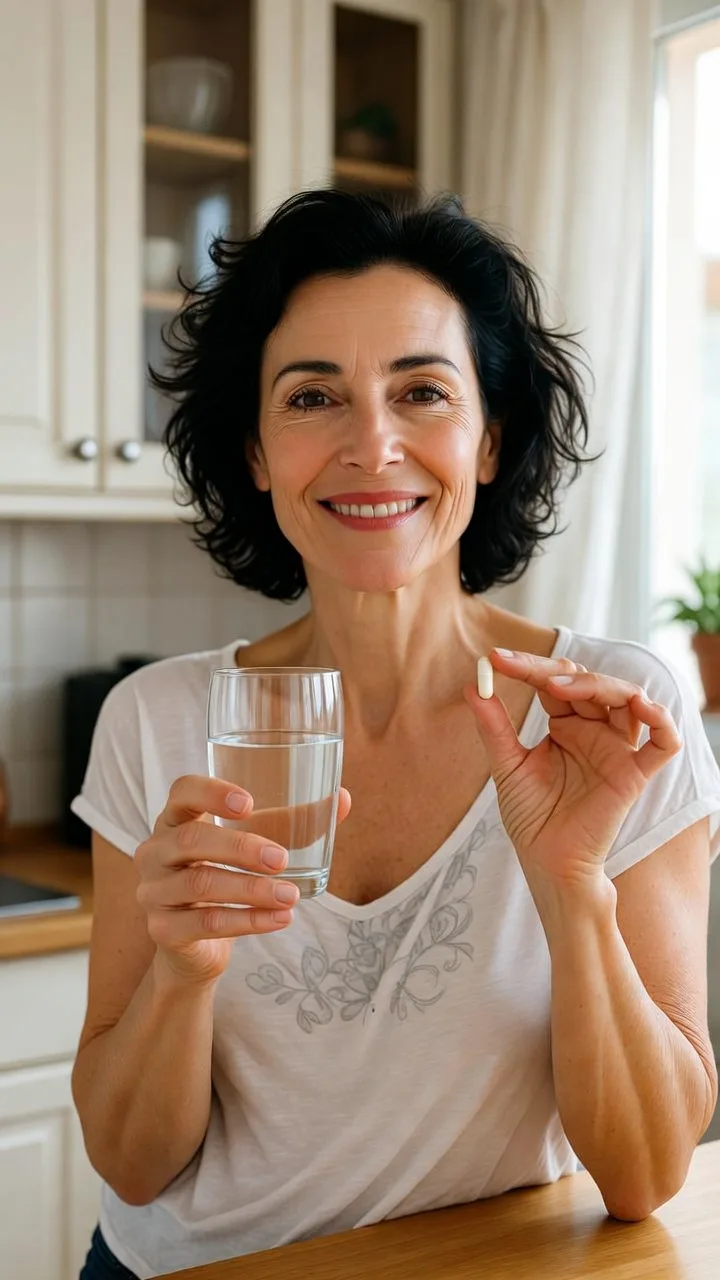 Suplemento natural para el dolor articular en la menopausia con colágeno y boswellia