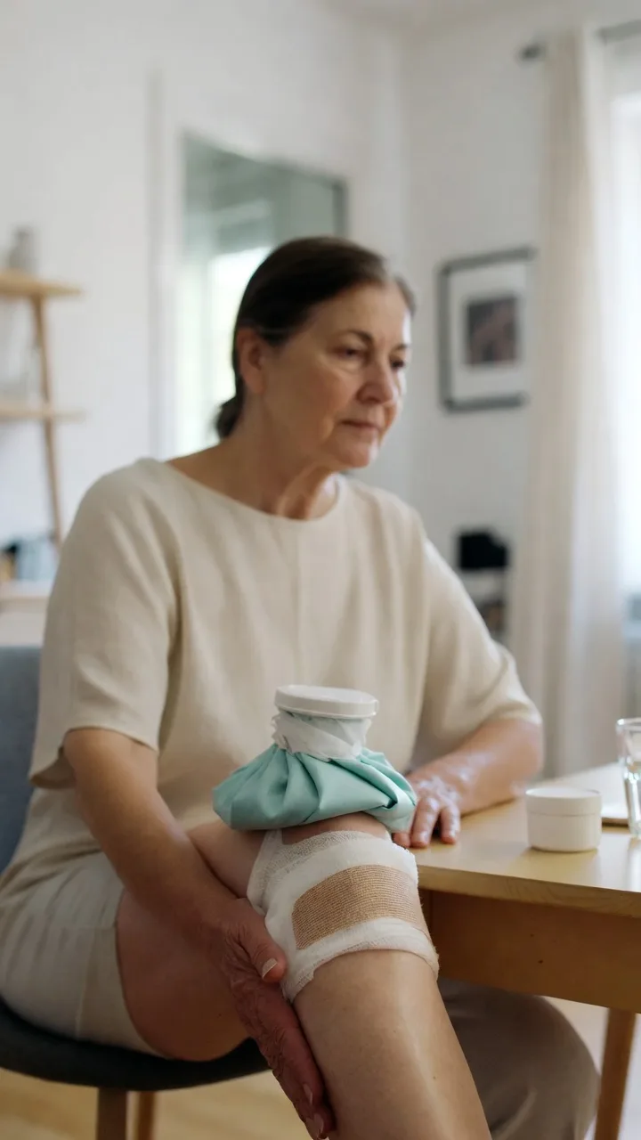 Protocolo PRICE para el dolor de rodilla: frío, compresión, elevación y antiinflamatorio natural